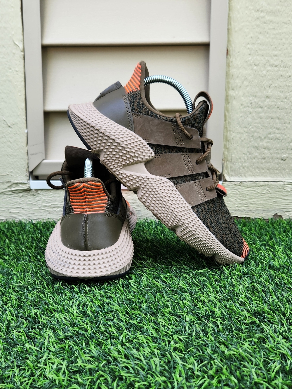 Adidas Prophere Trace Olive Green Lace Up Sports CQ2127 Mens Size 6